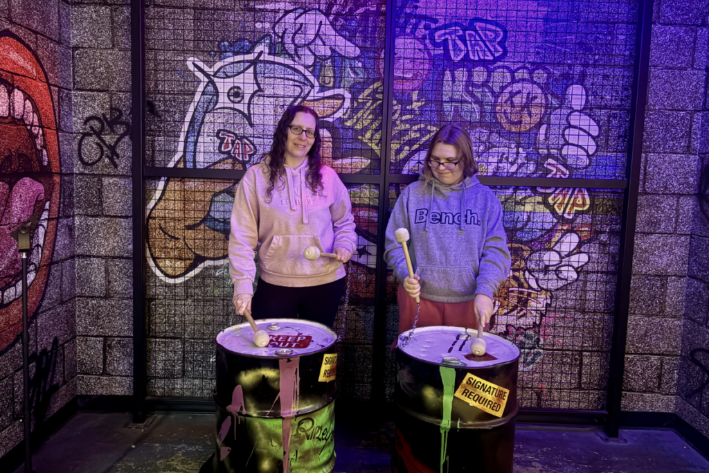 Graffiti Wall with Steel Drums