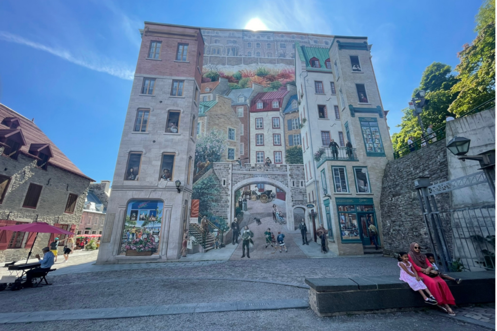 Mural of Quebecers